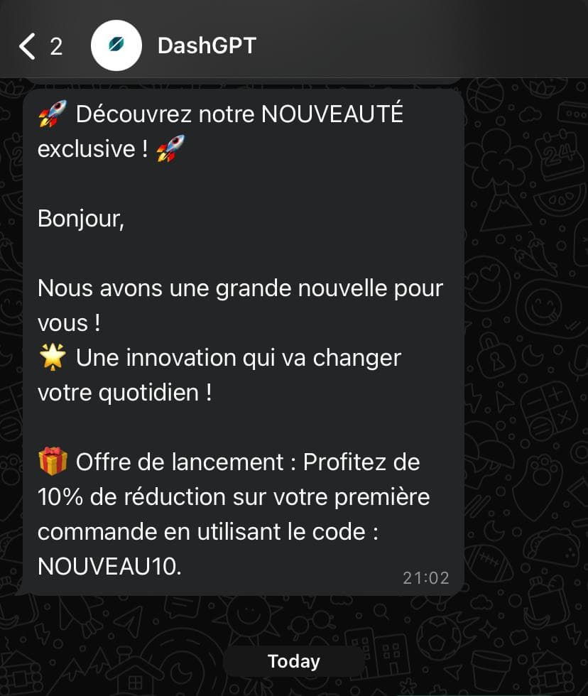 Offres promotionnelles ciblées